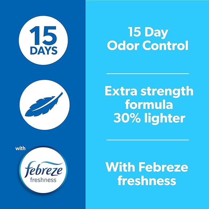 Fresh Step Light Weight Advanced Extreme Cat Litter with Febreze Freshness, Extra Strength Formula Clumping Litter, 25 lbs. (2 x 12.5 lb. Box)-PawvioPets
