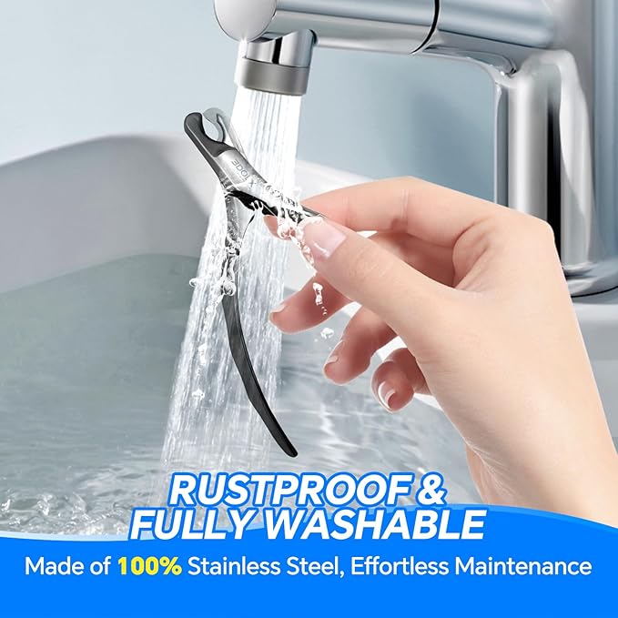 Dog Cat Nail Clippers for Large Dogs Heavy Duty Dog, Professional Stainless Steel Pet Nail Trimmers, Sharp & Safe with Ergonomic Handle, Built-in Nail File-PawvioPets