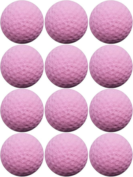 Cat Golf Balls for Indoor Cats Toy Ball Kitten Toys Interactive Cat Ball Sponge Foam Sponge Soccer Balls (Magenta)-PawvioPets