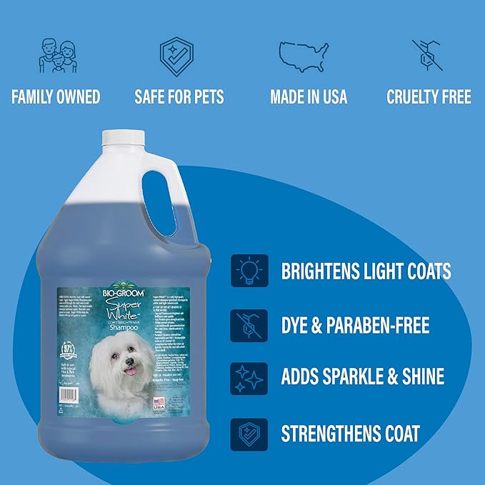 BioGroom Super White Shampoo (32 fl oz)-PawvioPets