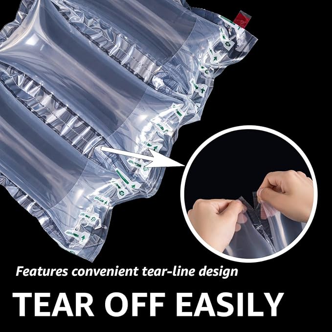 Air Pillows for Shipping with pump 200 Count Inflatable Packaging Air Bags, Alternative to Packing Peanuts, Packing Box filler Purse Stuffers for Shape 3.54" x 7.87"-PawvioPets