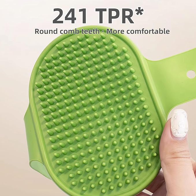 4-Pack Silicone Cat Brush Set, Pet Scratcher and Massager – Adjustable Pet Deshedding Brush, Bath Brush for Cats and Dogs, Suitable for Furniture Legs & Corners (4PCS (2 Yellow + 2 Green))-PawvioPets