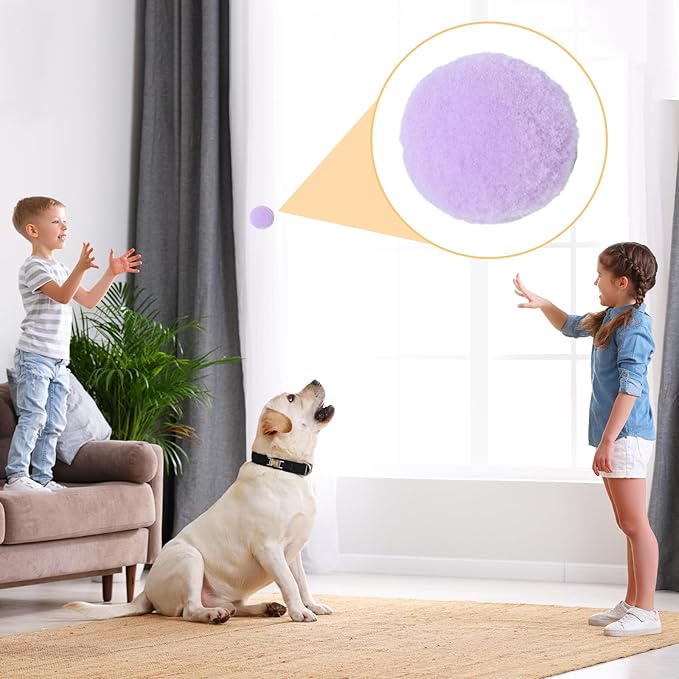 30 Pcs Soft Plush Cat Ball,Cat Toy Balls,Bulk Cats Toys,Puff Balls,Fuzzy Colorful Cats Ball for Pet Playing Exercising-PawvioPets