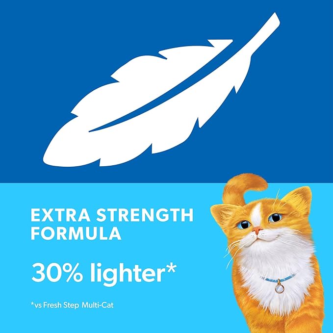 Fresh Step Light Weight Advanced Extreme Cat Litter with Febreze Freshness, Extra Strength Formula Clumping Litter, 25 lbs. (2 x 12.5 lb. Box)-PawvioPets