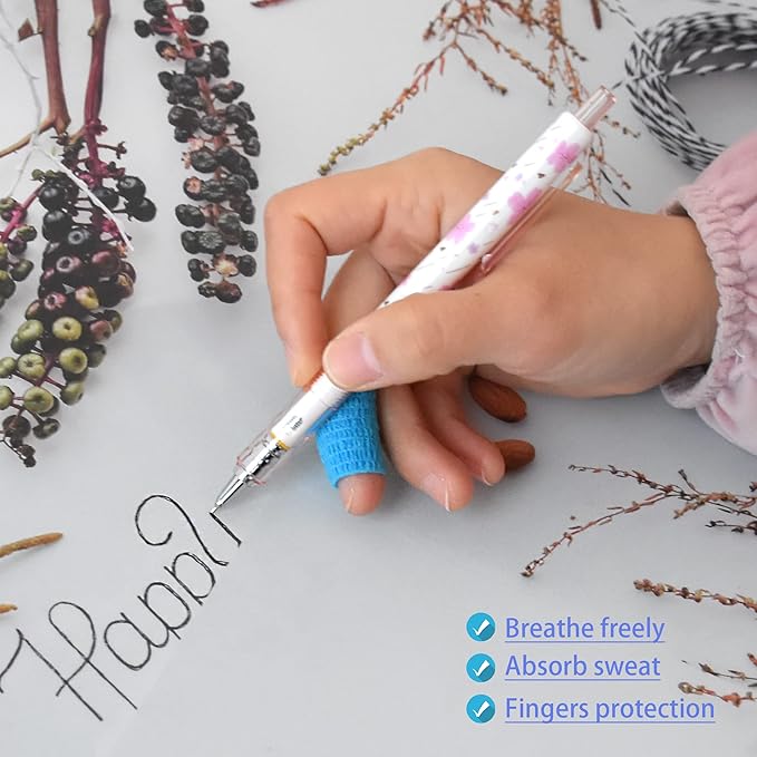 9 Pack 1" x 5 Yards Self Adhesive Bandage Wrap Self Stick Wrap for Ankle, Wrist, Finger, Sports, Breathable Cohesive Vet Tape for Pets (Light Blue)-PawvioPets