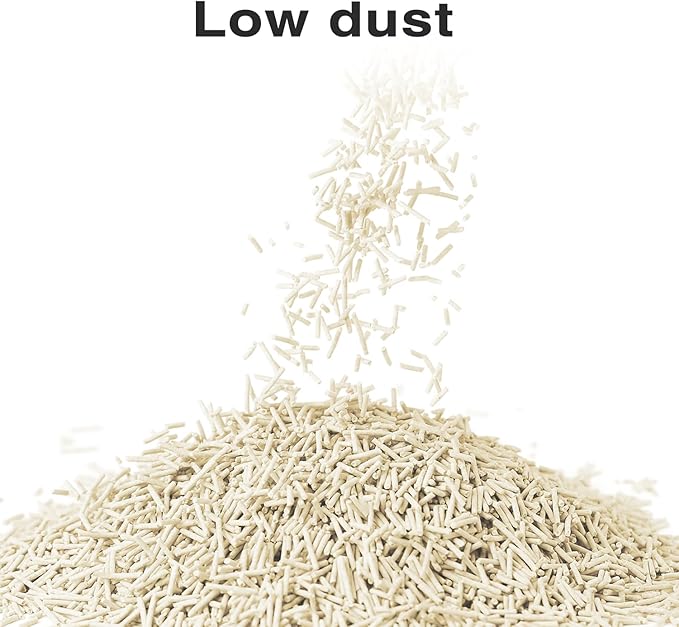 Cat Litter 12LB/2 Packs Dust-Free Clumping Tofu Cat Litter Quickly Absorb Odors Toilet Can Flush Into The Toilet Pure Natural tofu cat Litter (Original Flavor)-PawvioPets