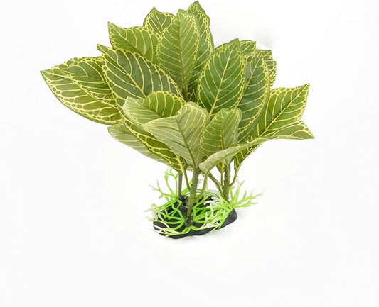 CNZ® Aquarium Fish Tank Green Lifelike Underwater Plastic Plant Aquatic Water Grass Decor (10-inch (W) x 8-inch (H))-PawvioPets