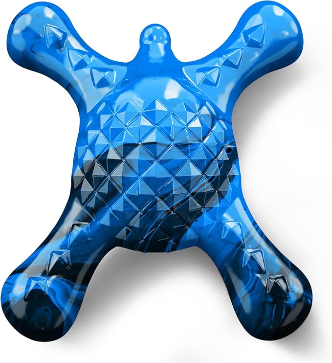 Dog Toys for Small Dogs, Nylon Indestructible Dog Toy for Small Dogs, Hedgehog Puppy Chew Toys with Bacon Flavor,Long Lasting, Puppy Teething Toys, Blue-PawvioPets