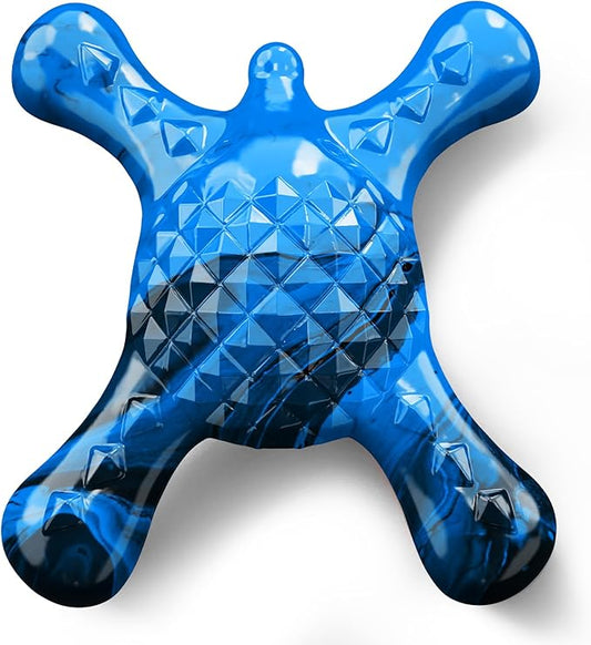 Dog Toys for Small Dogs, Nylon Indestructible Dog Toy for Small Dogs, Hedgehog Puppy Chew Toys with Bacon Flavor,Long Lasting, Puppy Teething Toys, Blue-PawvioPets