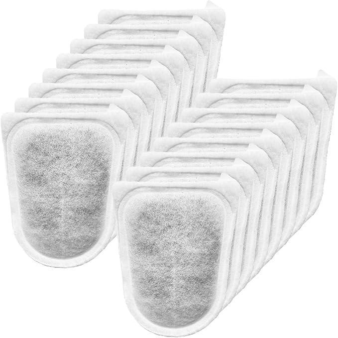 16 Pack Large Replace Filter Cartridge for Whisper EX Filter, Fish Tank Carbon Filter Cartridges for Aquarium, Compatible with Whisper EX30/EX45/EX70 Filters-PawvioPets