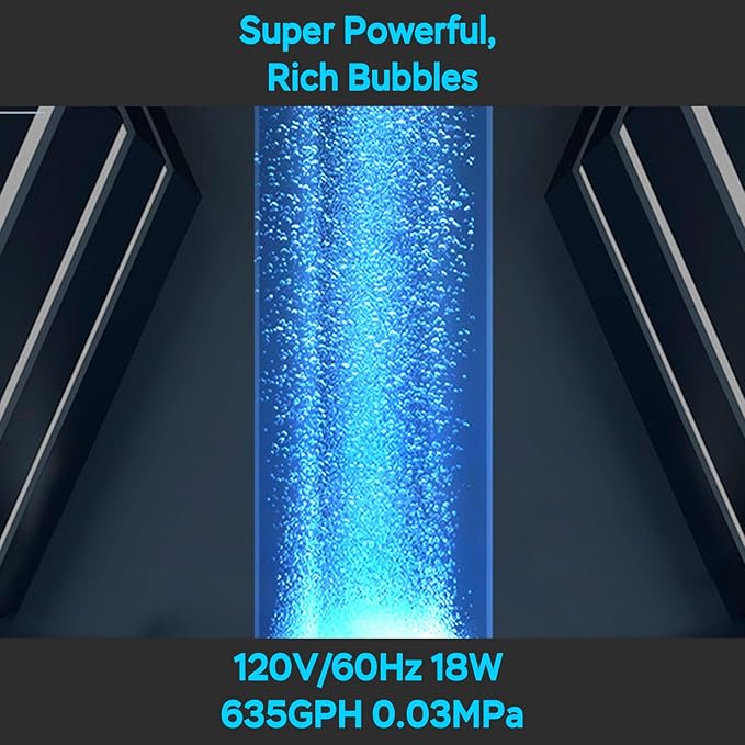 AquaMiracle Linear Air Pump, 635/950/1600/4000GPH Pond Bubbler Septic Air Pump, Energy-Efficient Pond Aerator for Outdoor Ponds, Aquariums, Hydroponics, Waste Treatment-PawvioPets