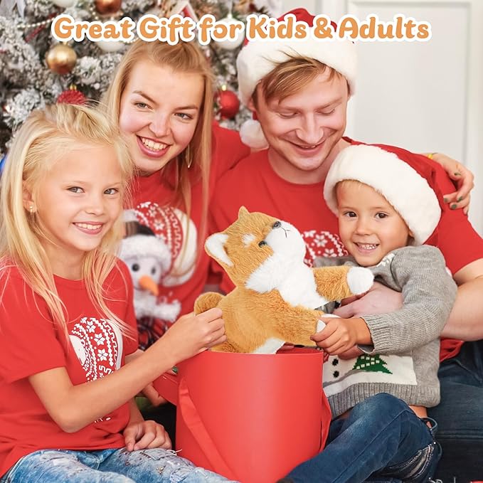 19Inch 3 Pounds Dog Weighted Stuffed Animals, Cute Realistic Puppy Stuffed Animal, Sensory Comfort Plush Throw Pillow Toy, Dog Plush Gift for Adults Kids Youth-PawvioPets