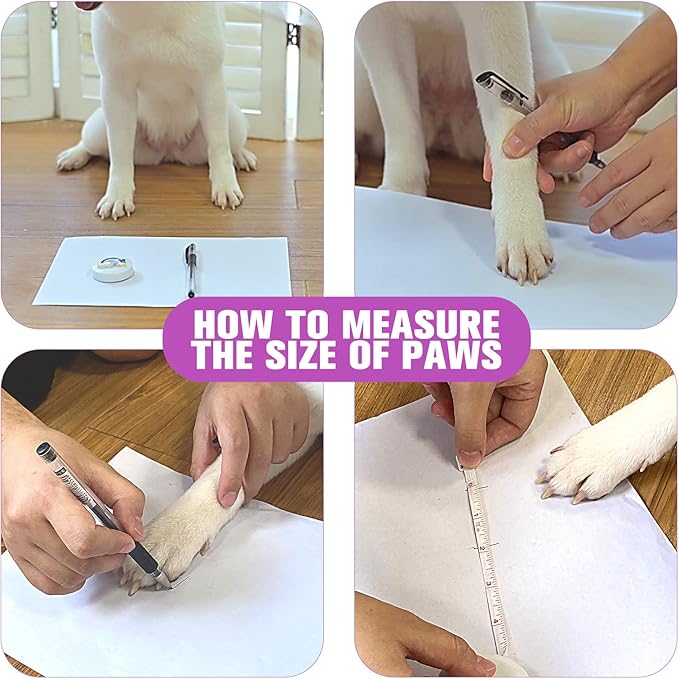 EXPAWLORER Anti Slip Dog Socks to Prevent Licking Paws, Dog Shoes for Hot Pavement, Dog Booties for Small Medium Large Senior Dogs, Traction Control Dog Boots & Paw Protectors for Hardwood Floors-PawvioPets