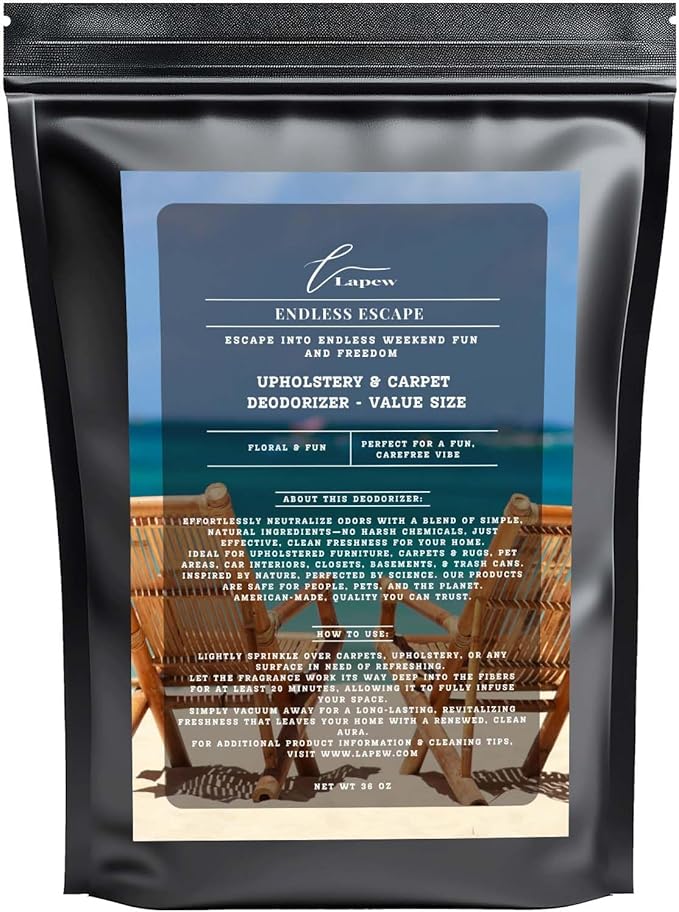Endless Escape Carpet Freshener Powder Refill 36 oz | Powerful Odor Eliminator for Home | Upholstery Deodorizer | Carpet Deodorizer | Pet Urine | Cat Litter Box | Endless Weekend Fragrance-PawvioPets
