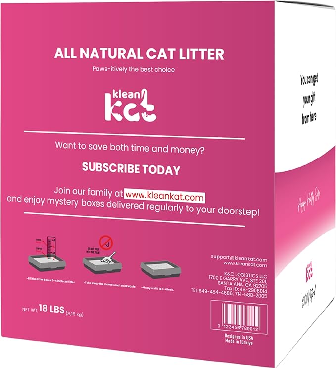 All Natural Clumping Cat Litter – Multiple Scents – Low Dust, Odor Control – Baby Powder 18 lb - Surprise Toy Inside-PawvioPets