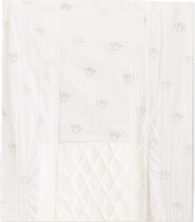 Amazon Basics Absorbent, Leakproof Male Dog Wrap Disposable Diapers, Small, Pack of 50, White-PawvioPets