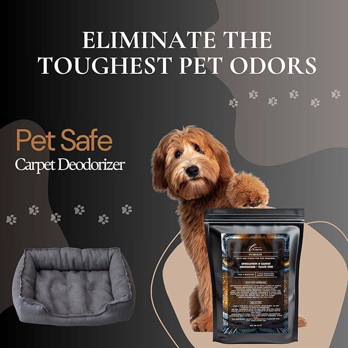 Fearless Carpet Freshener Powder Refill 36 oz | Powerful Odor Eliminator for Home | Upholstery Deodorizer | Carpet Deodorizer | Pet Urine | Cat Litter Box | Fierce Fragrance-PawvioPets