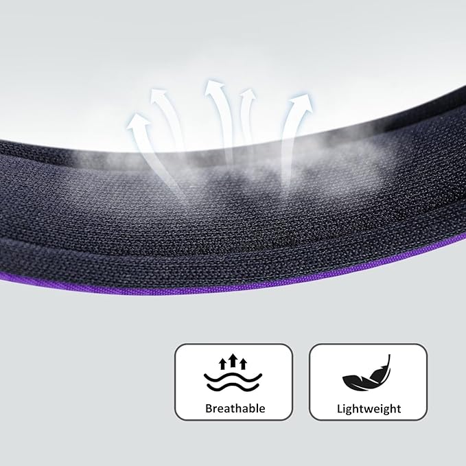 Didog Soft Padded Dog Collars for Small Dogs, Lightweight and Breathable Dog Collar with Metal Buckle for Puppy, Purple, S-PawvioPets