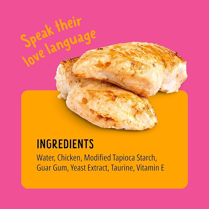 BONKERS Mixx, Wet Lickable Tube Tender Chicken Flavor Cat Treats, Real Meat Treats, Treats for Training or Food Topper, for All Breeds and Ages, Value Pack (15 Pack, 60 Tubes)-PawvioPets