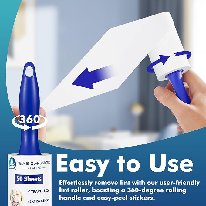 200 Sheets Mini Lint Rollers for Travel - Set of 4 Small-Sized Lint Removers Designed for Convenient Portability, Ideal for Removing Pet Hair and Debri-PawvioPets