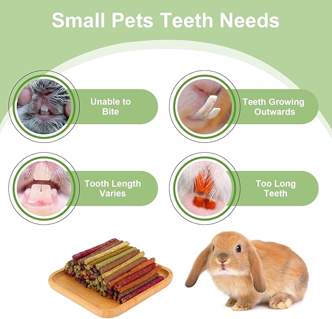 70PCS Rabbit Chew Sticks, Bunny Guinea Pig Toys for Teeth Natural Timothy Hay Sticks for Rabbit Chinchilla Guinea Pig Bunny Hamster - Chews Toys for Small Rodents' Teeth-PawvioPets
