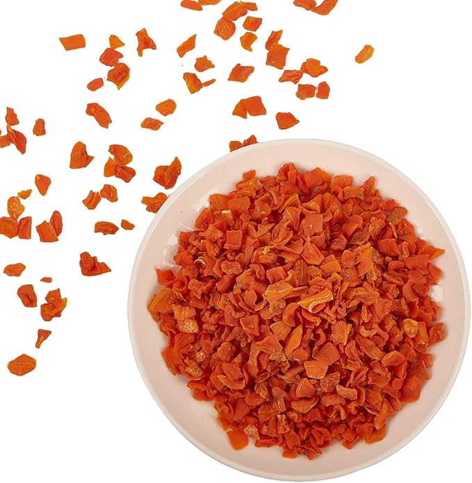 All-Natural Dried Carrot Treats for Small Pets, Healthy Snack for Rabbits, Chinchillas, Guinea Pigs, Hamsters and Herbivores (10 Ounce, Pack of 1)-PawvioPets