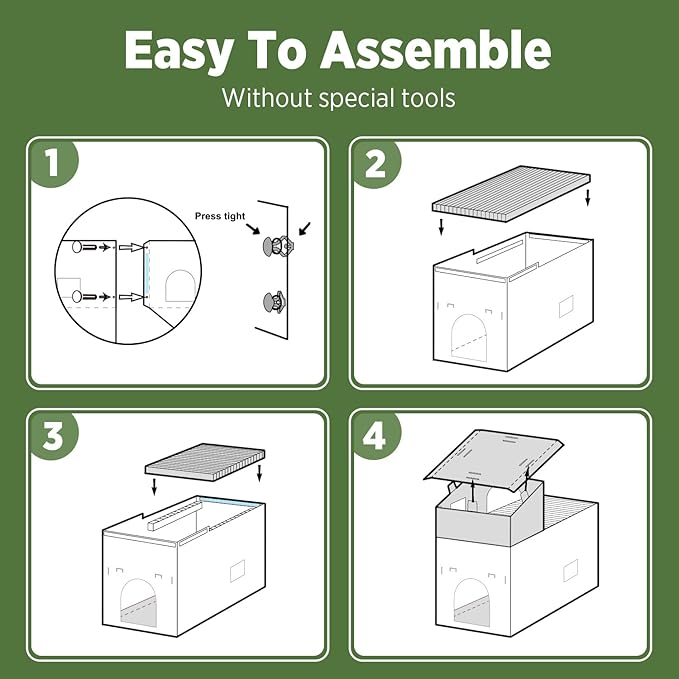 Cat Beds for Indoor Cats, Cardboard Cat House with Scratchers, Coffee Shop, Large Sturdy Cat Furniture Condo Cave Tent, Easy to Assemble Pet Toys Accessories Stuffs, Bunny Small Animals-PawvioPets