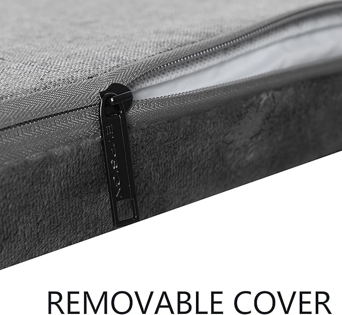 EMPSIGN Stylish Dog Bed Mat Dog Crate Pad Mattress Reversible (Cool & Warm), Water Proof Linings, Removable Machine Washable Cover, Firm Support Small to XX Large Dogs, Grey,XL(41''''*28''''*3'''')-PawvioPets