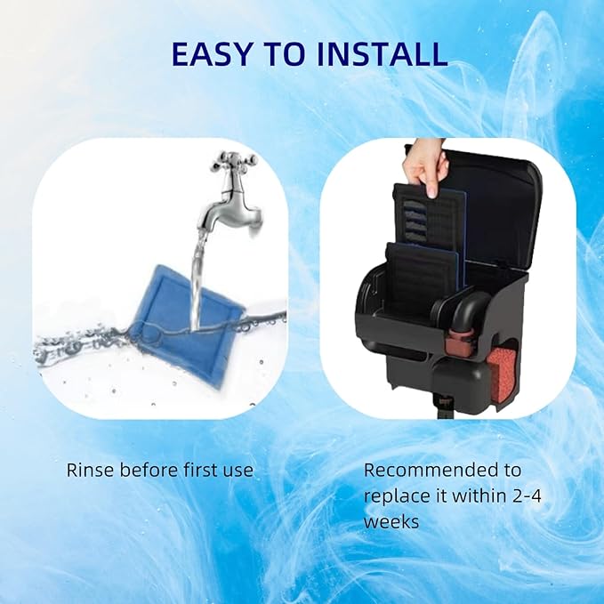 8 Pack Filter Replacements for Aqua-Tech EZ-Change #3 Replacements for Marineland Rite-Size C Compatible with 20-40/30-60 Gallon Fish Tank Power Filters Penguin 200B 350B 170B 330B 275 and 375-PawvioPets