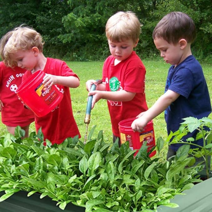 8x4x1ft Metal Raised Garden Bed Kit，Galvanized Garden Bed Box for Vegetables, Flowers, Herbs, and Succulents,240 Gallon Capacity - Green-PawvioPets