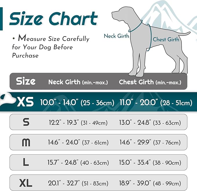 Eagloo Small Dog Harness No Pull, Service Vest with Reflective Strips and Control Handle, Adjustable and Comfortable for Walking, No Choke Pet Harness with 2 Metal Rings, Dark Green, XS-PawvioPets