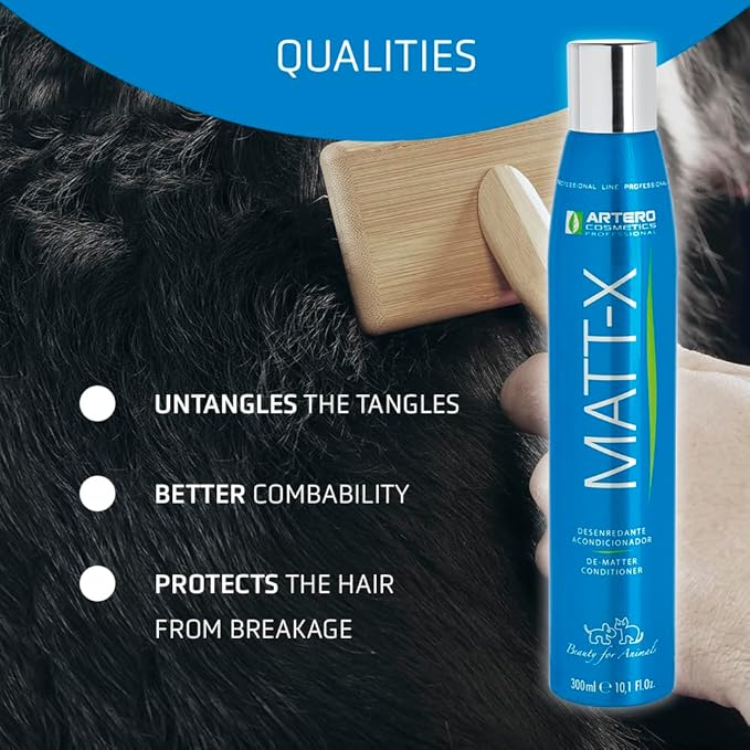 Artero Matt-X Dematter. Ultra Dematting and Finishing Spray for Dogs and Cats. A Powerful dematting, Conditioning Spray-PawvioPets