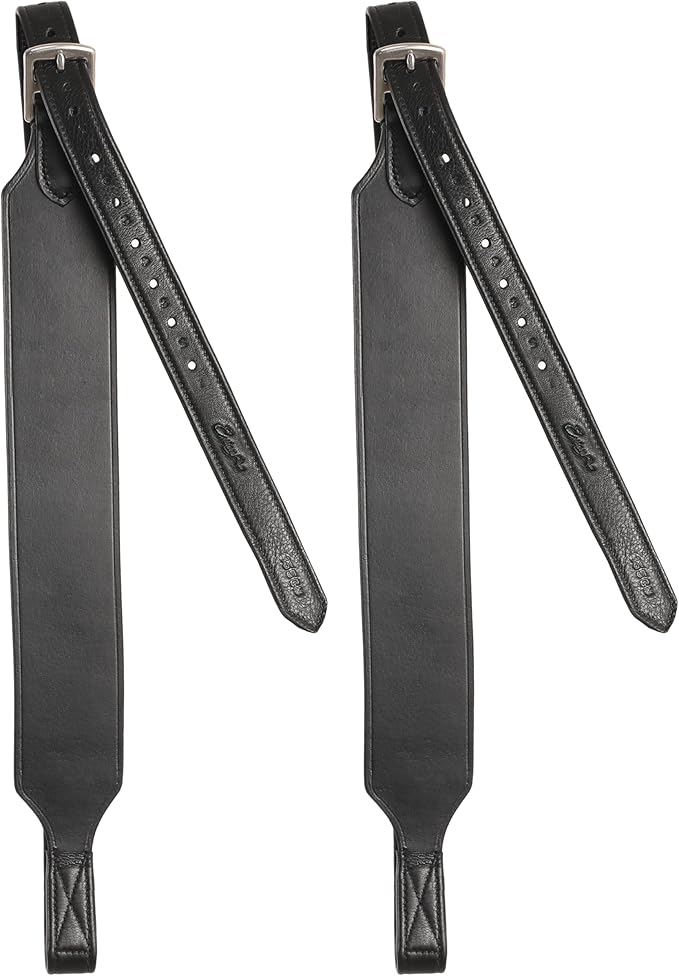 Exion Wide Stability Stirrup Leathers for English Saddles | Premium Cowhide Leather | Enhanced Leg Stability & Comfort | Sizes: 48" to 62"-PawvioPets