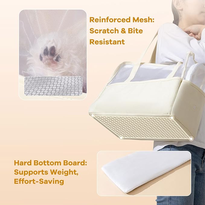 Dog Purse Carrier for Small Dogs Cat Kitty Puppy Rabbit Bunny Dog Cat Bag Carrier for Animals up to 22lbs Soft Sided, Collapsible Pet Carrier Sling for Outing Travel Vet-Sky Blue-PawvioPets