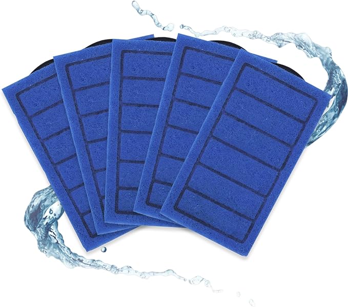 Aquarium Filter 5PCS Filter Cartridges, Replacement for Waterfall Filter Fast and Effective Filtration Turtle Filter-PawvioPets
