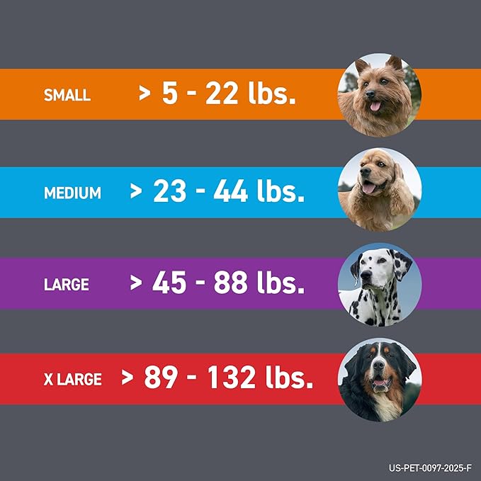 FRONTLINE Plus Flea and Tick Treatment for Large Dogs Up to 45 to 88 lbs. 8 Treatments-PawvioPets