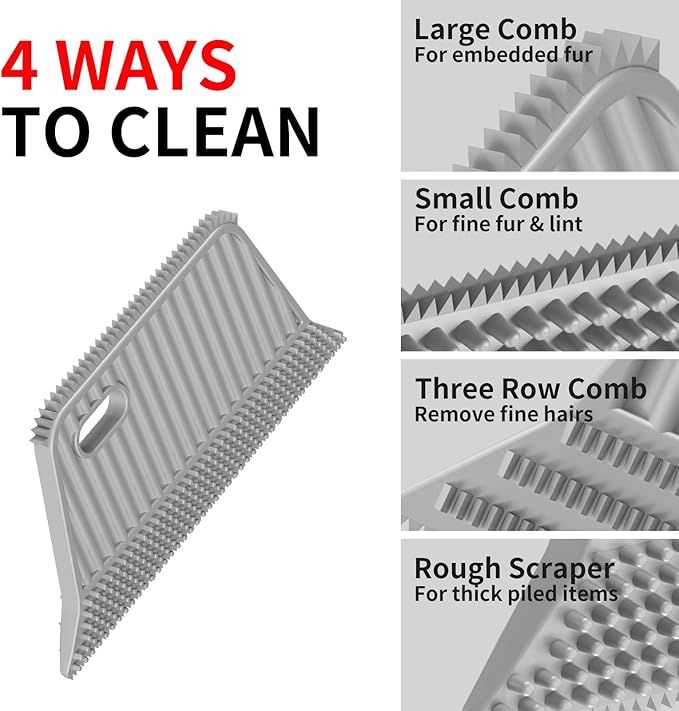 Carpet Rake,Lint Remover,Carpet Rake for Pet Hair Removal,Lint Brush,Lint Shaver for Carpets, Car Mat,Couch,Pet Bed,Furniture & Rug(3-Pack)-PawvioPets