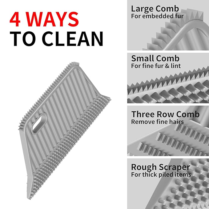 4 in-1 Pet Grooming Combo and Pet Hair Removal Soft Brush - Deshedding Dog Brush,Metal Comb for Cat and Dog,Dematting Comb,Matted Fur on Cats and Dogs-PawvioPets