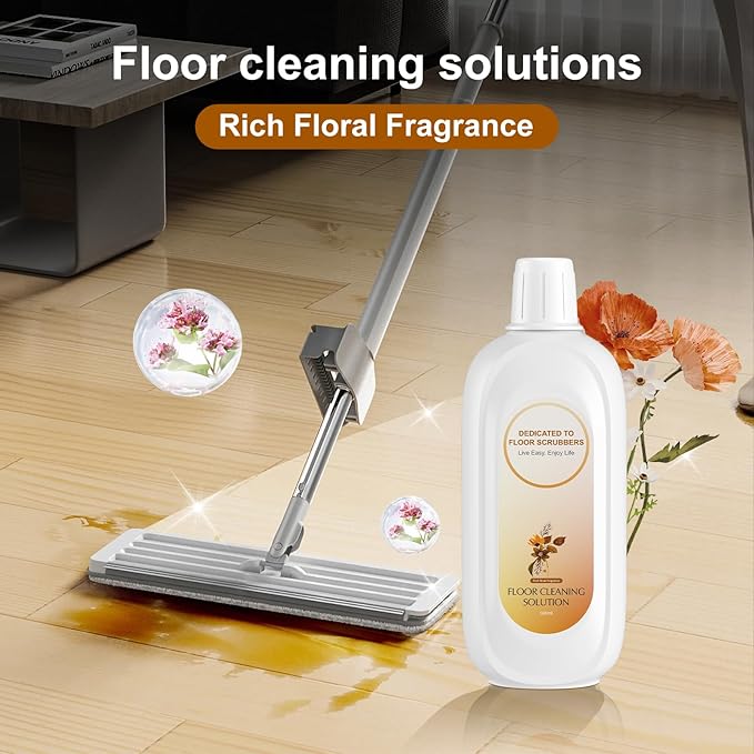 Floor Cleaning Solution Compatible With Tineco , Deep Cleans for Multiple Hard Floors, Suitable With All Robot Vacuums with Mopping and Cordless Wet/Dry Vacuum Mop Cleaner (Floral Fragrance 2 Bottle)-PawvioPets