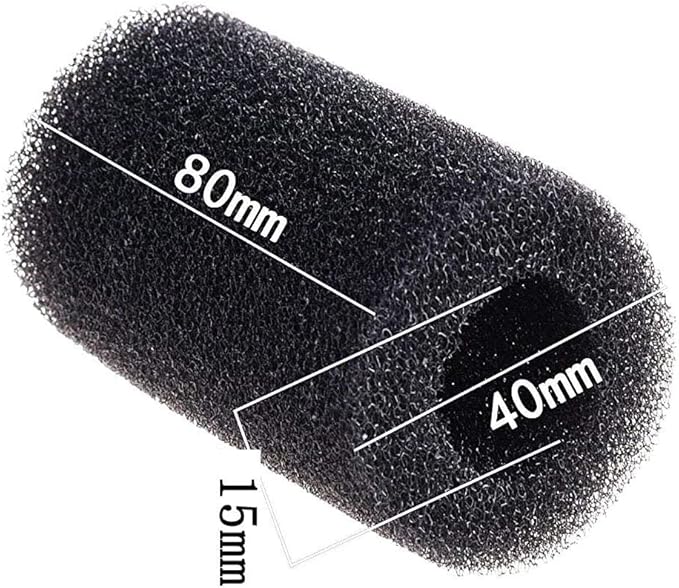 8 Pieces Black Pre-Filter Sponge Foam Roll Accessories for Aquarium Fish Tank-PawvioPets
