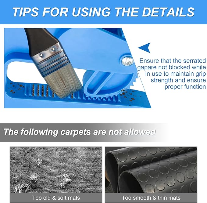 2-Pack Heavy Duty Mat Grippers – Stall Mat Movers for Horse Barn, Gym, Trailer & Rubber Flooring – Ergonomic Mat Puller for Easy Lifting & Moving – Durable, Non-Slip Handles for Secure Grip-PawvioPets