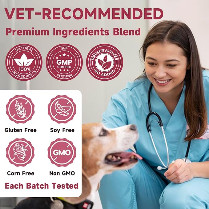 Glucosamine for Dogs - Joint Supplement for Dogs with Chondroitin, MSM, Omega 3, Hemp, Turmeric for Dog Joint Pain Relief, Dog Joint Supplement with Calcium Support Cartilage & Bone Health, 180 Chews-PawvioPets