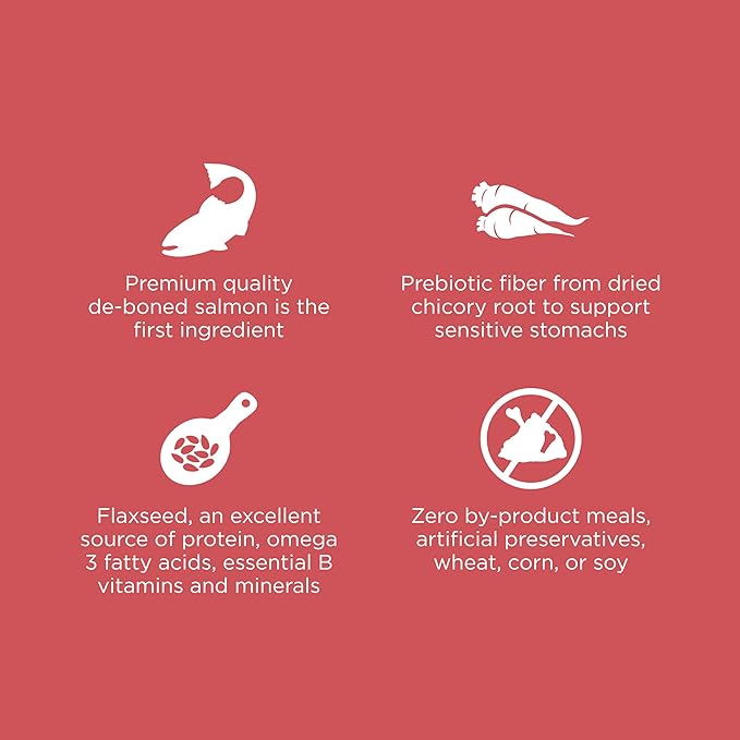 Go! Solutions Sensitivities Limited Ingredient, Grain-Free Dry Cat Food, Salmon Recipe for Sensitive Stomach, 12 lb Bag-PawvioPets