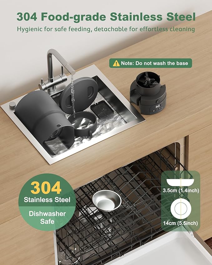 Gimars 5L/20 Cups Automatic Cat Feeder, Programmable 1-6 Meals Cat Food Dispenser with Stainless Steel Bowl, Easy Setup, Dual Power Supply,10s Meal Call Timed Pet Feeder for Cats and Small Dogs-PawvioPets