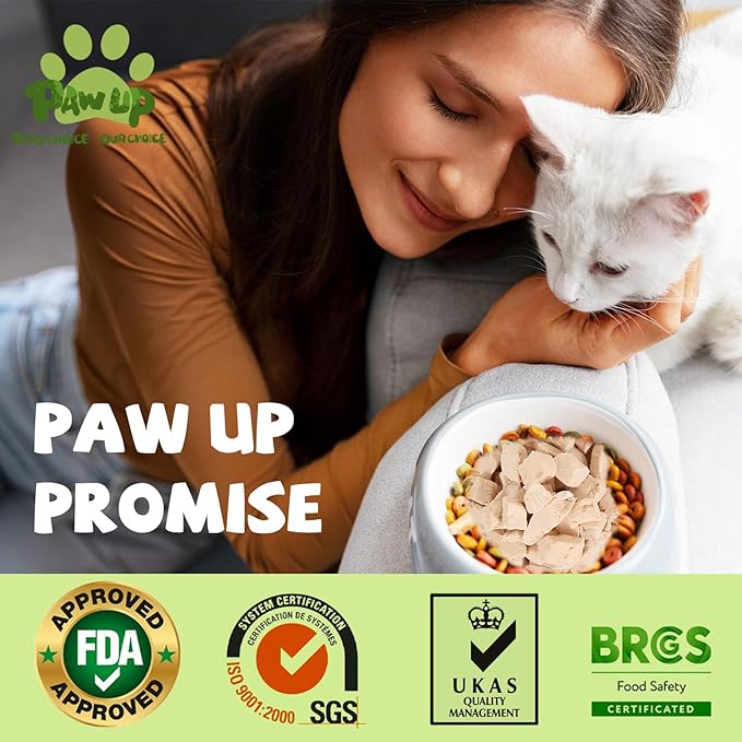 Freeze Dried Cat Treats, Raw Chicken Food for Dogs Cats, Single Ingredient, High Protein Natural Healthy Topper, 3.8 oz-PawvioPets
