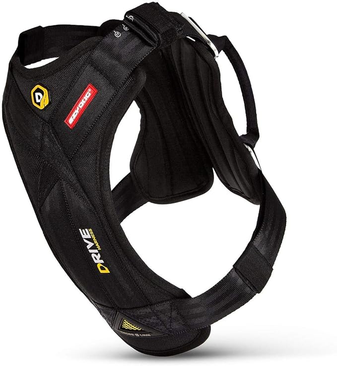 EzyDog Drive Dog Car Harness – Crash Tested and Certified (US-FMVSS 213) Dog Seat Belt Harness for Safe Travel, Adjustable with Padded Comfort (Large)-PawvioPets