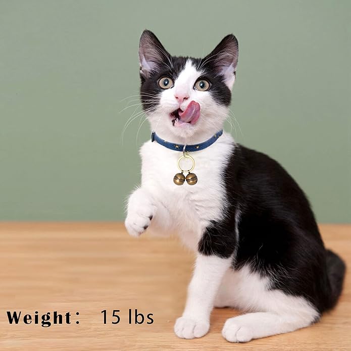 Copper Bells for Dog Collars with Snap Clips - Made of Pure Copper for Dogs/Cat - Clear Sound & No Rust - Save Birds Wildlife, Know Where Your Pet Christmas Sounds-PawvioPets