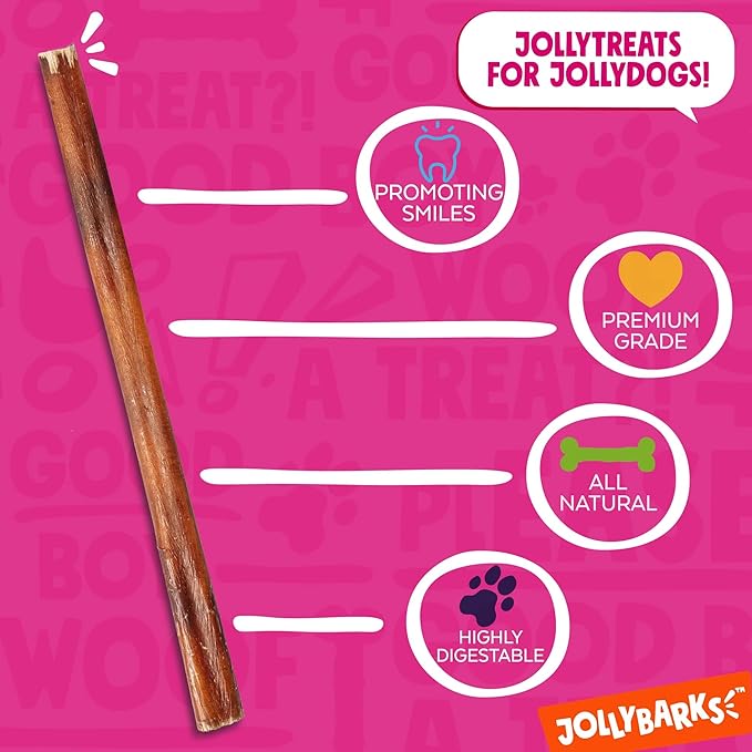 Bully Sticks for Small Dogs | All Natural, Single Ingredient for Puppies to Medium Dogs (12" Stnd Bully Sticks - 6pk)-PawvioPets