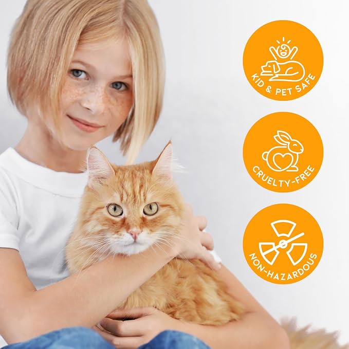 Cat Litter Deodorizer Jar (Orange Scent, 16 Oz, Pack of 1) - Cat Litter Odor Control Gel In A Jar - Cat Litter Box Pet Air Freshener - Litter Odor Eliminator to Freshen Air-PawvioPets