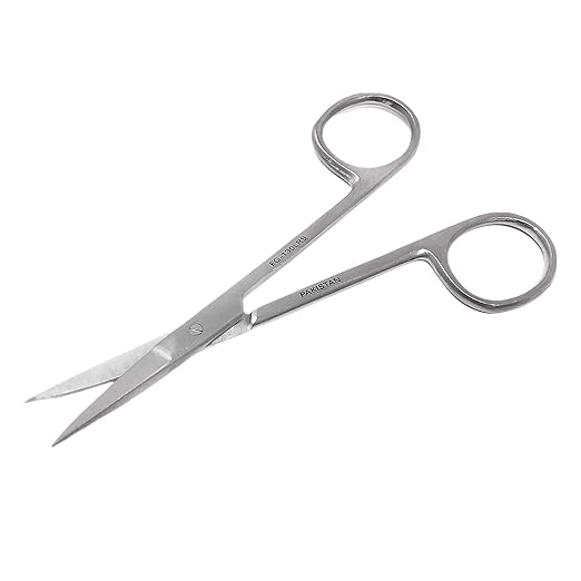 Cynamed Iris Micro Dissecting Precision Lab Scissors, Fine Point Straight - Perfect for Doctors, Nurses, EMS, Students, Education-PawvioPets